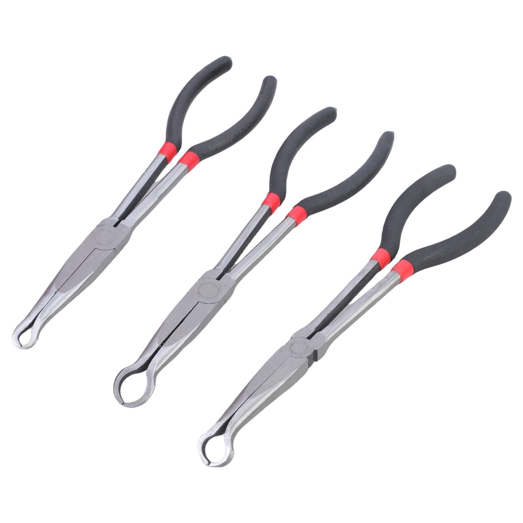 Pack Of 3 Hose Grip Pliers 11Inch Mechanic Tool For Tight And Confined Space
