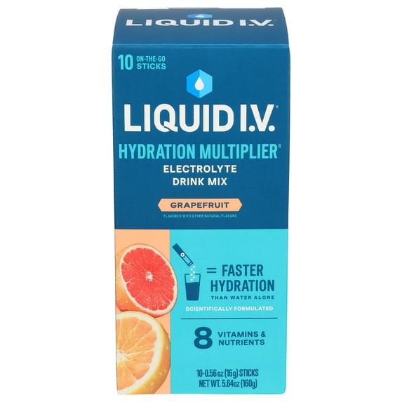 (Pack Of 3) Liquid Iv Hydration Electrolyte Drink Mix Grapefruit 5.64 Oz