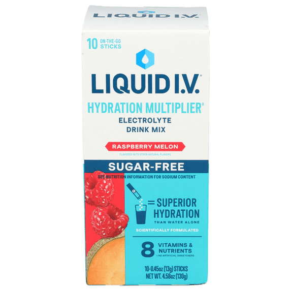 (Pack Of 3) Liquid Iv Hydration Electrolyte Drink Mix Sugar Free Raspberry Melon 4.58 Oz