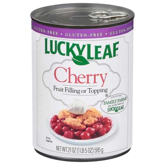 Pack Of 3 Lucky Leaf Cherry Pie Fruit Filling & Topping, 21 oz (Package May Vary)