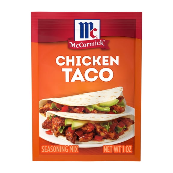 Pack Of 3 McCormick Chicken Taco Seasoning Mix, 1 oz (Package May Vary)