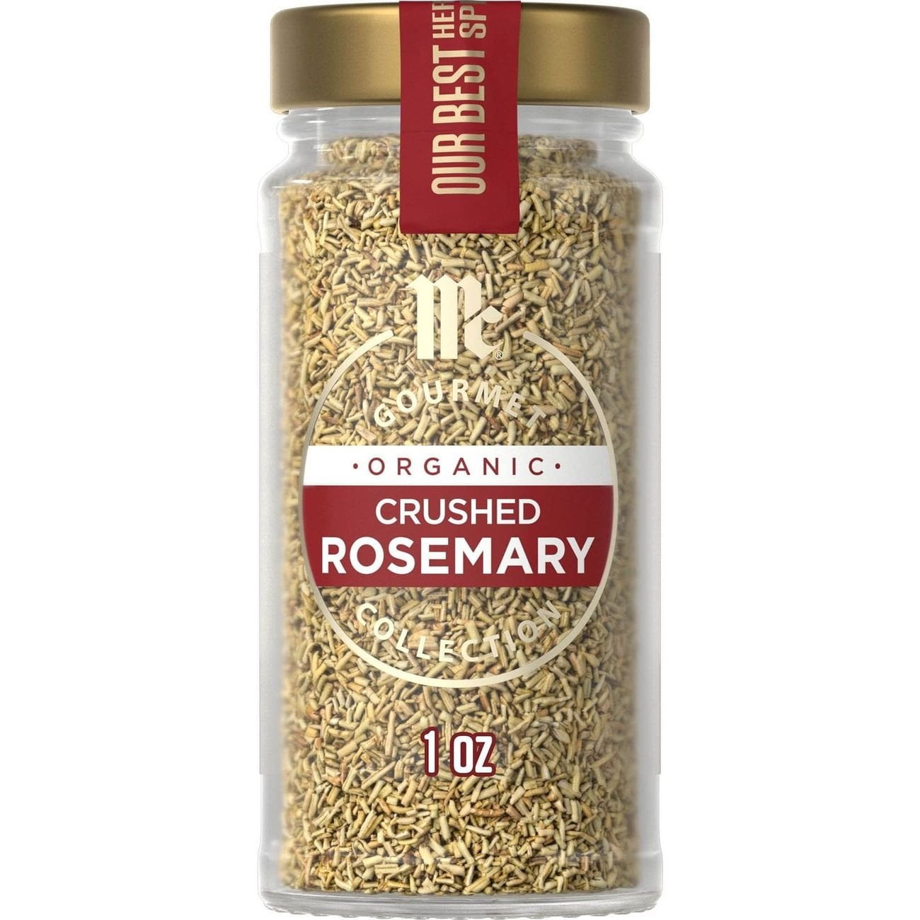 Pack Of 3 McCormick Organic Crushed Rosemary, 1 oz (Package May Vary)
