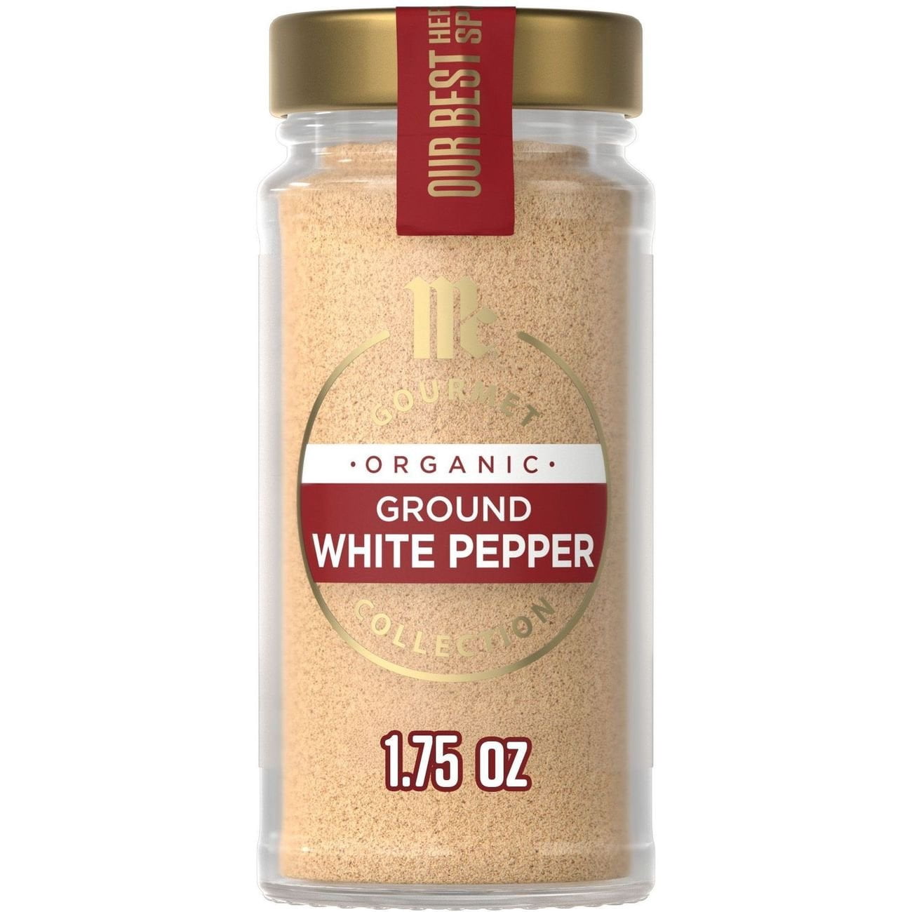 Pack Of 3 McCormick Organic Ground White Pepper, 1.75 oz (Package May Vary)