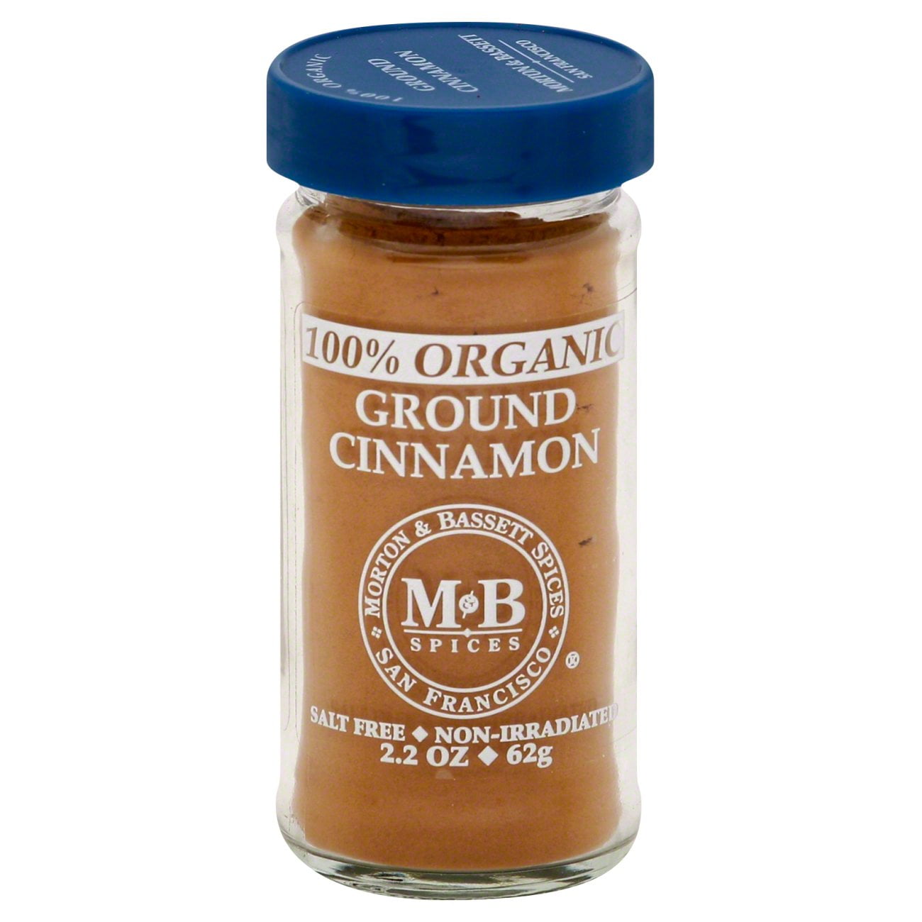 Pack Of 3 Morton & Bassett 100% Organic Ground Cinnamon, 2.2 oz (Package May Vary)