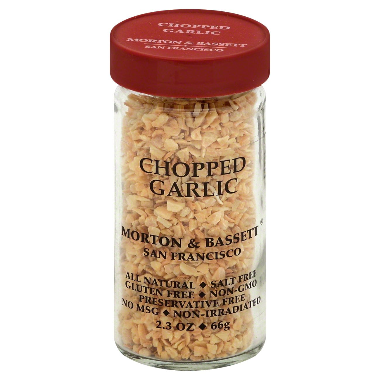 Pack Of 3 Morton & Bassett Chopped Garlic, 2.3 oz (Package May Vary)