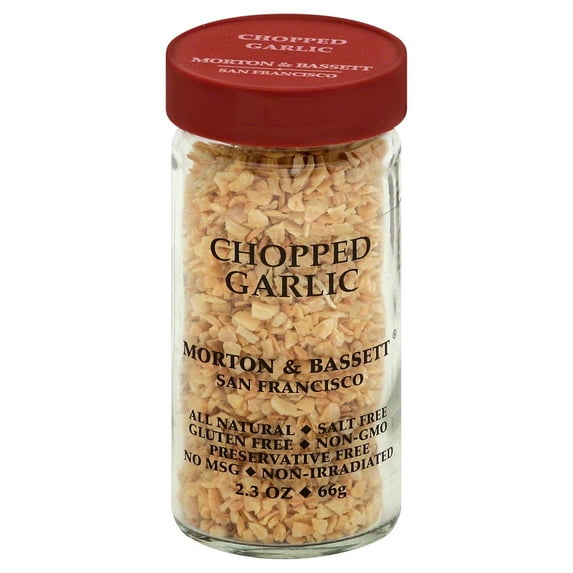 Pack Of 3 Morton & Bassett Chopped Garlic, 2.3 oz (Package May Vary)