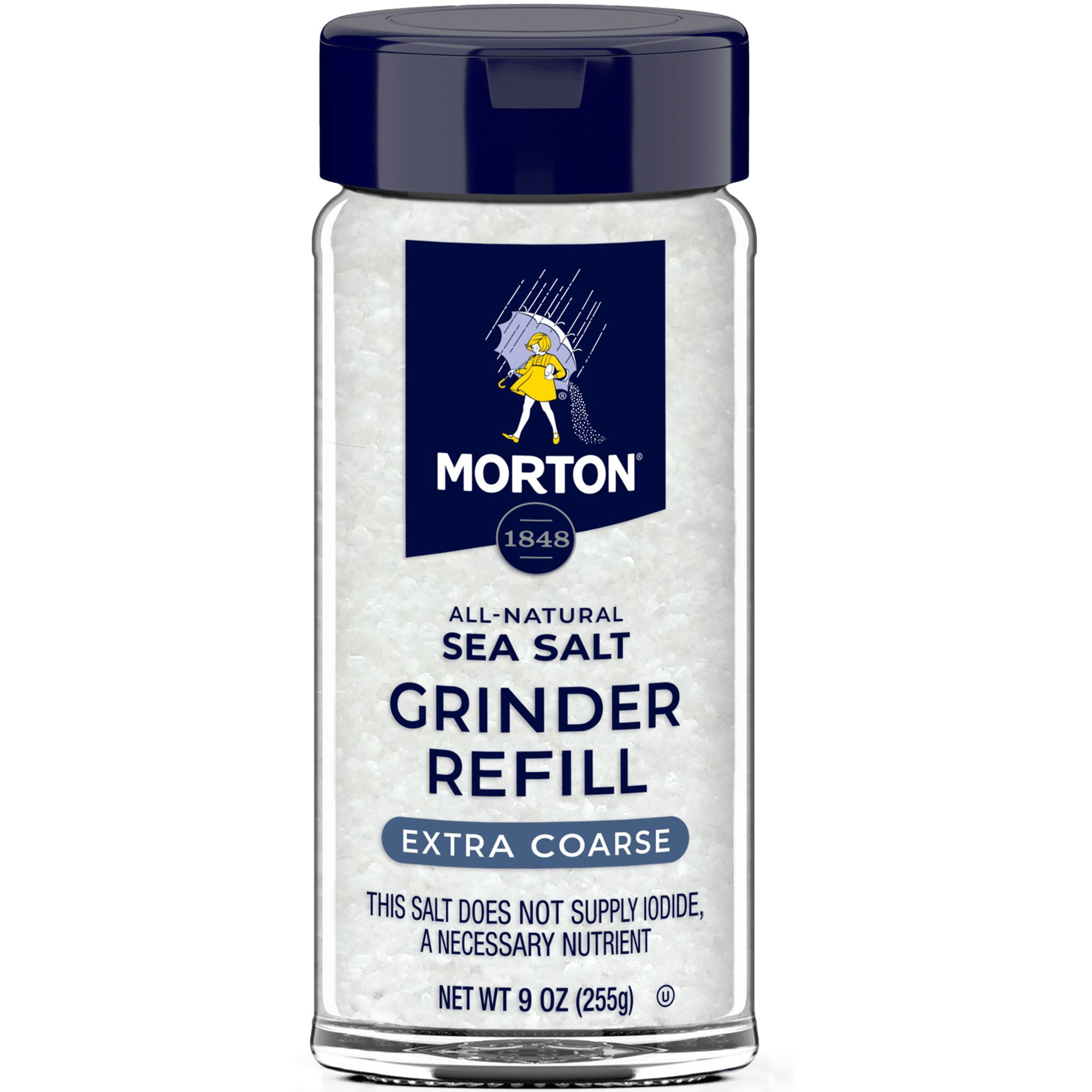 Pack Of 3 Morton Sea Salt Extra Coarse Grinder Refill, 9 oz (Package May Vary)