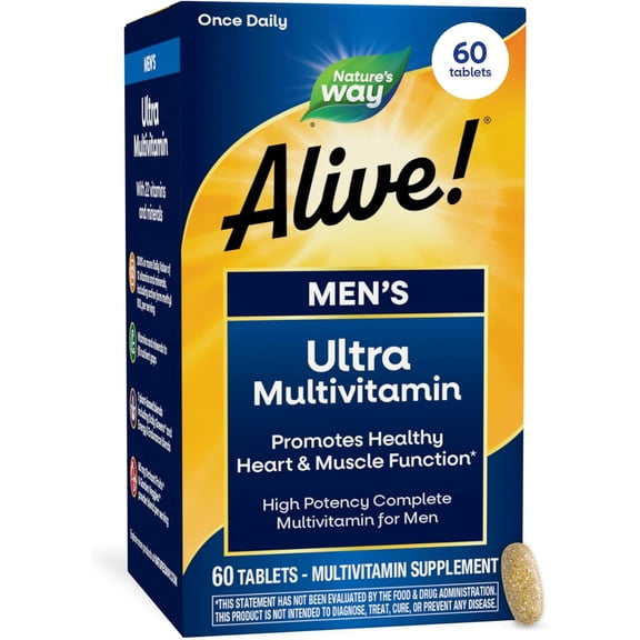 (Pack Of 3) Natures Way Alive Once Daily Men 60 Tablets