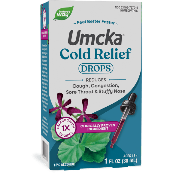 (Pack Of 3) Natures Way Original Umcka Drops 1 Oz Reduces Congestion, Sore Throat & Stuffy Nose