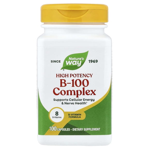 (Pack Of 3) Natures Way Vitamin B-100 Complex 60 Capsule