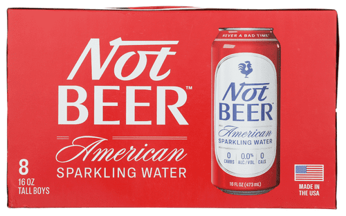 (Pack Of 3) Not Beer Water American Sparkling 8 Pack 128 Fo