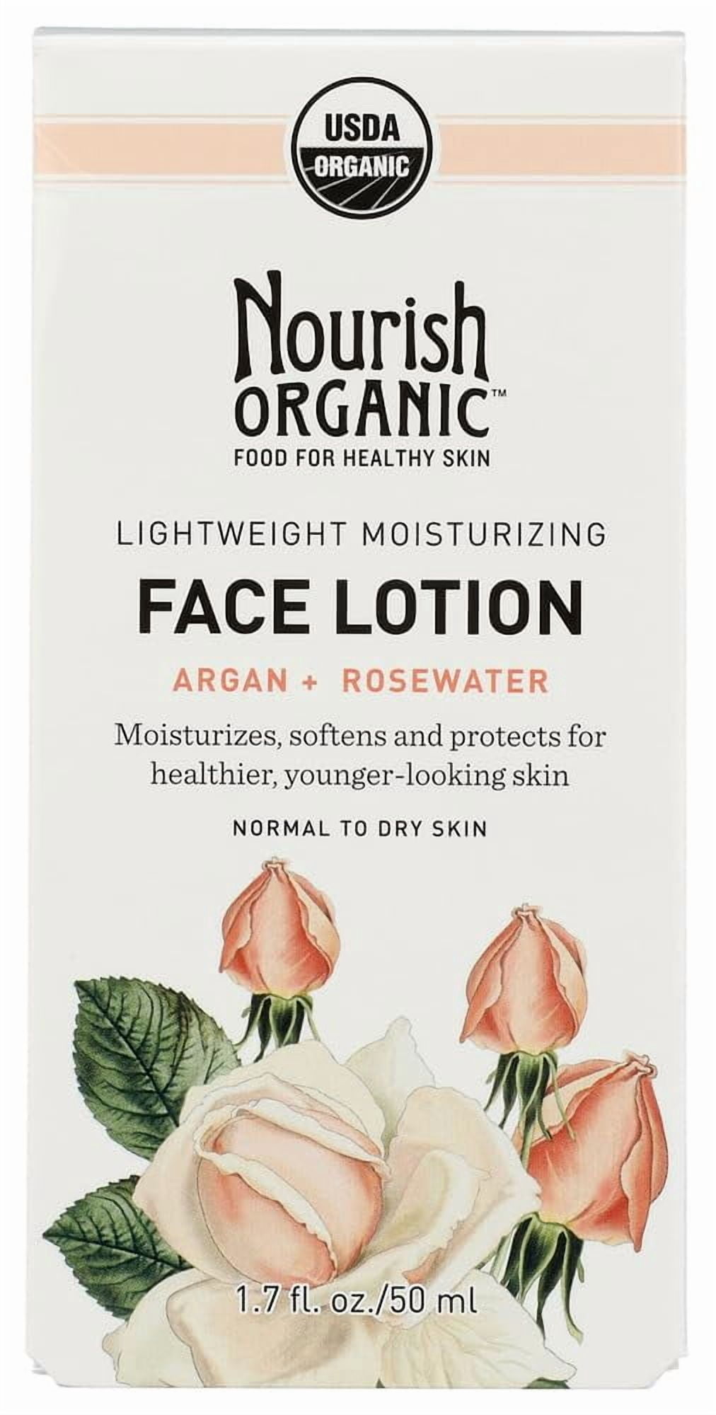 (Pack Of 3) Nourish Face Ltn Lightweight Moisturizer Organic 1.7 Oz