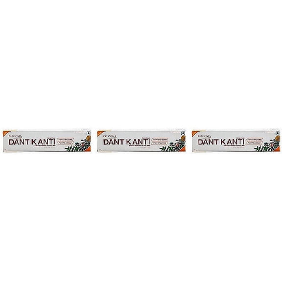 Pack Of 3 - Patanjali Dant Kanti Natural Toothpaste - 100 Gm (3.5 Oz)