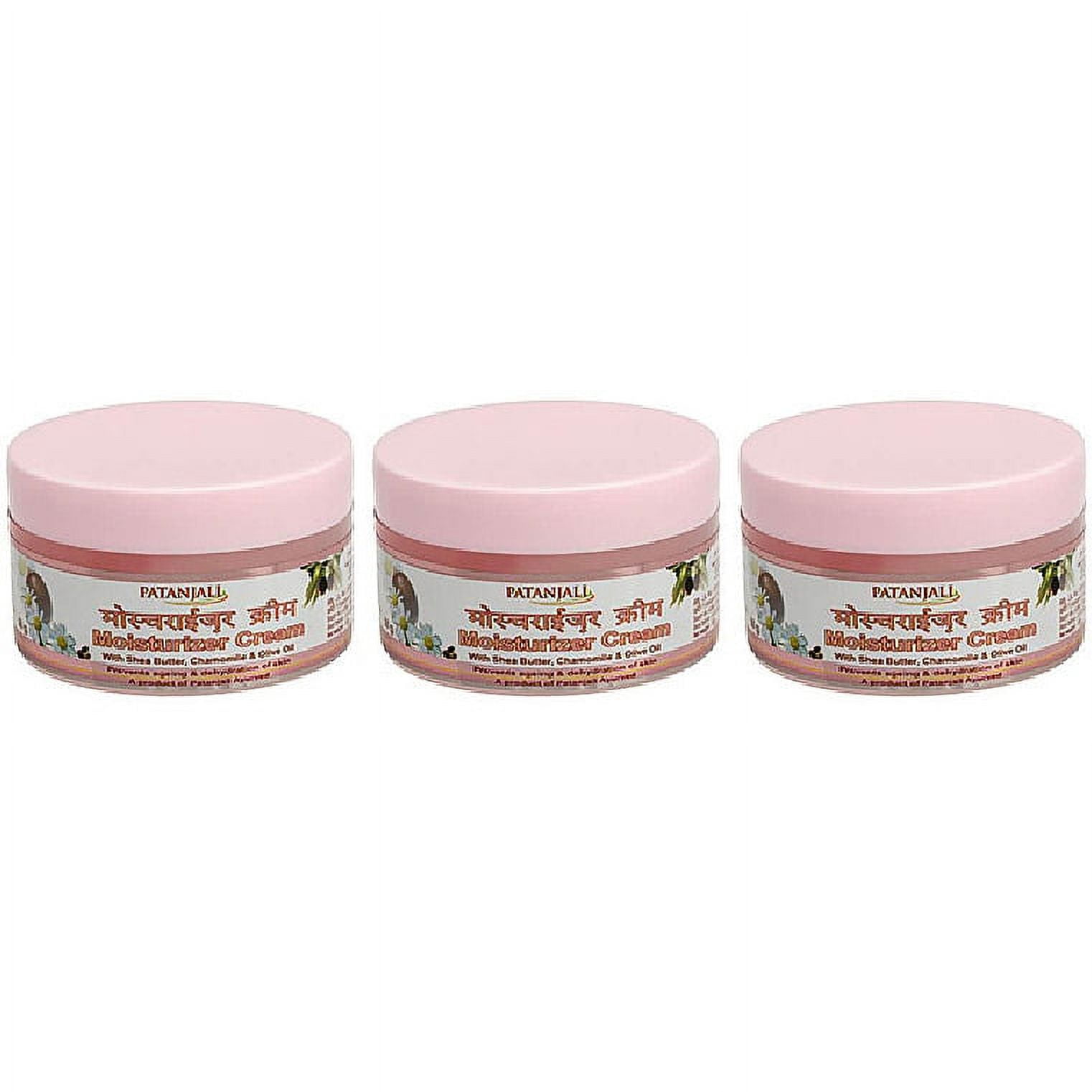 Pack Of 3 Patanjali Moisturizer Cream 50 Gm 1.75 Oz