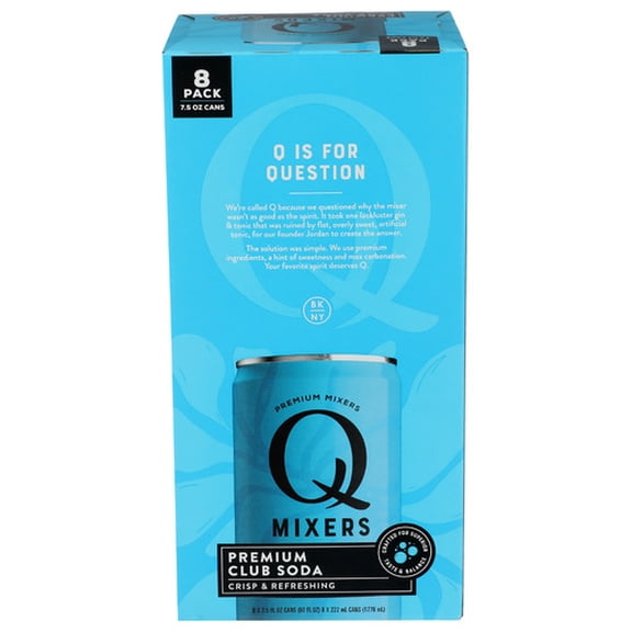 (Pack Of 3) Q Tonic Soda Club Can 8 Pack 60 Fo