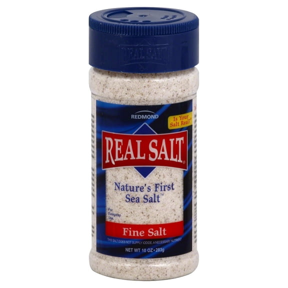 Pack Of 3 Redmond Real Salt Fine Sea Salt, 10 oz (Package May Vary)