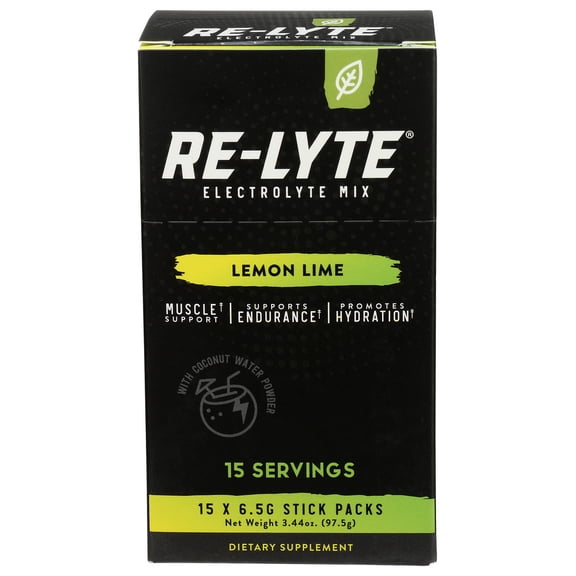 (Pack Of 3) Redmond Relyte Lemon Lime 15 Count 3.44 Oz