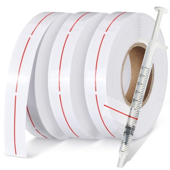 Pack Of 3 Rolls Clear PVC Medication Markers Label Sticker With High Clarities Print For Error Frees Administration