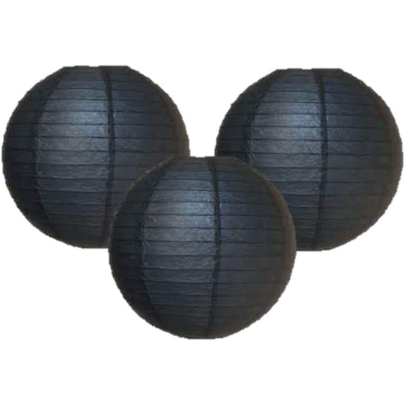 Pack Of 3 Round Paper Lanterns Lamp Wedding Birthday Party Decoration