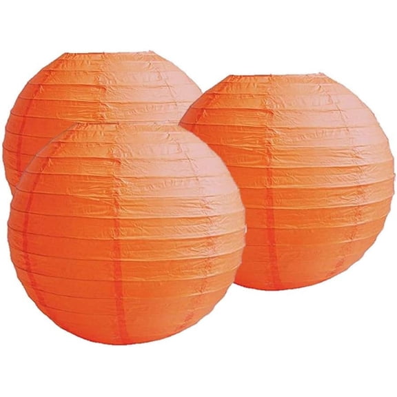 Pack Of 3 Round Paper Lanterns Lamp Wedding Birthday Party Decoration