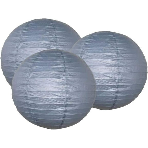 Pack Of 3 Round Paper Lanterns Lamp Wedding Birthday Party Decoration