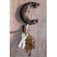 thumbnail image 1 of Pack Of 3 Rustic Cast Iron Celestial Half Crescent Moon And Stars Wall Hooks, 1 of 10