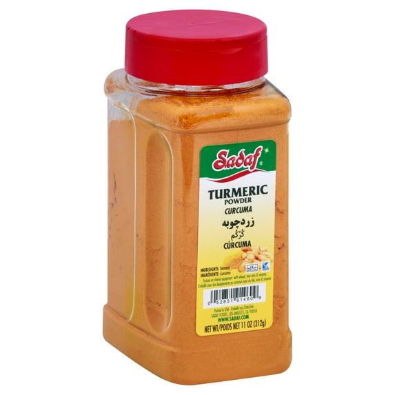 Pack Of 3 Sadaf Ground Turmeric, 11 oz (Package May Vary)