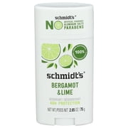 Pack Of 3 Schmidts Deodorant Bergamont Lime 2.65 Oz