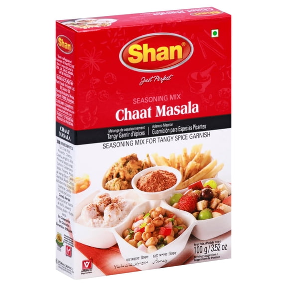 Pack Of 3 Shan Chaat Masala Seasoning Mix, 3.52 oz (Package May Vary)