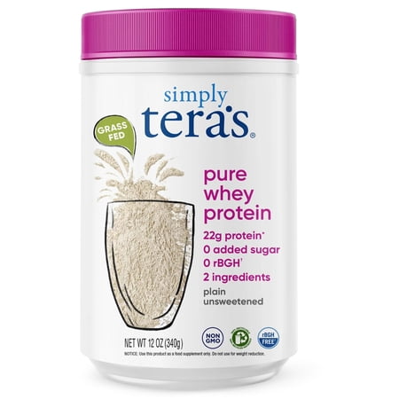 (Pack Of 3) Simply Teras Protein Whey RBGH Free Plain 12 Oz