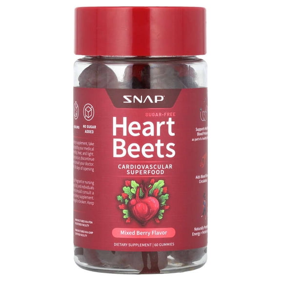 (Pack Of 3) Snap Supplements Heart Beets 10Pkt 2.85 Oz