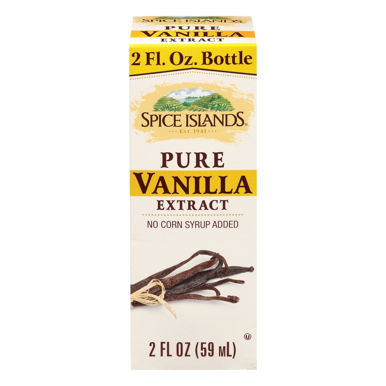 Pack Of 3 Spice Islands Pure Vanilla Extract, 2 oz (Package May Vary)