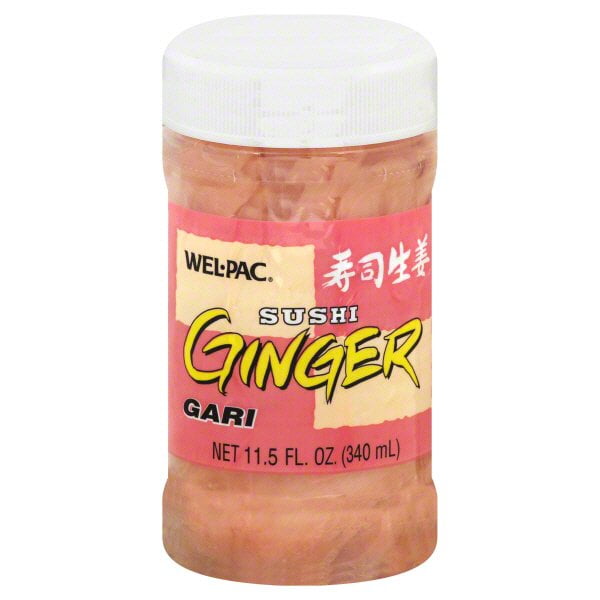 Pack Of 3 Wel-Pac Sushi Ginger, 11.5 oz (Package May Vary)