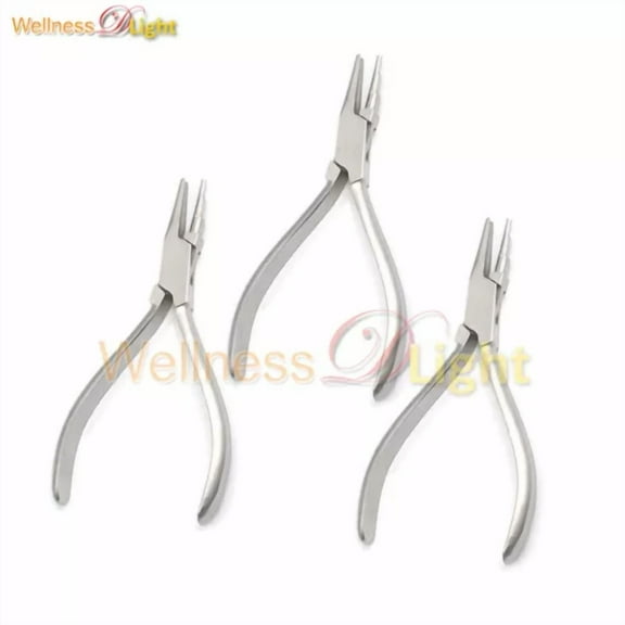 Pack Of 3 Wire Looping Plier Coiling Forming Bending Smooth 3 Step Jaw Surgi Ins