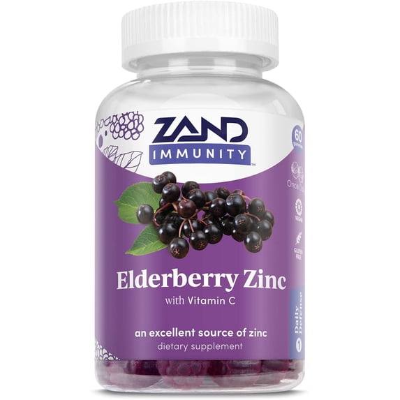 (Pack Of 3) Zand Elderberry Zinc Gummies 60 Pieces