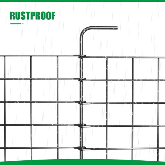 Pack Of 32 Outdoor Decorative Garden Fence, 24 x 11 Feet, Rustproof Metal Cladding, Wrought Iron Wire Edging, Patio Fence, Flower Beds, Segregation Segment Panels, Hedge Edging Decorative