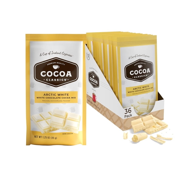 (Pack Of 36) Cocoa Classics Cocoa Arctic White 1.25 Oz