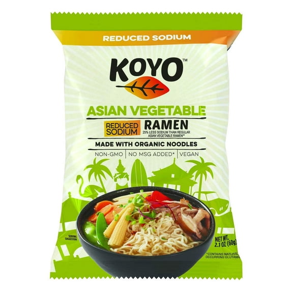 (Pack Of 36) KOYO Soup Ramen Asian Vegetable Reduced Sodium 2 Oz