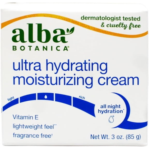 (Pack Of 4) Alba Botanica Cream Moisturizer Ultra Hydration 3 Oz