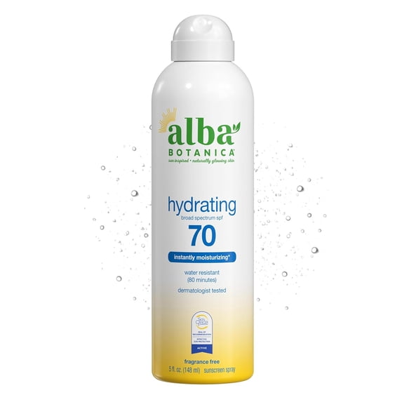 (Pack Of 4) Alba Botanica Sunscreen Spray FF SPF70 5 Oz