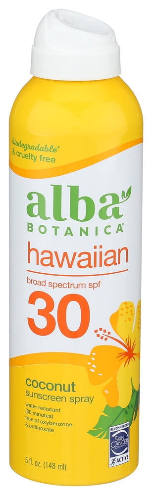 (Pack Of 4) Alba Botanica Sunscreen Spray Hydration SPF30 5 Fl Oz
