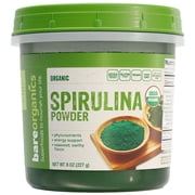 Pack Of 4 BareOrganics Spirulina Powder 8 Oz