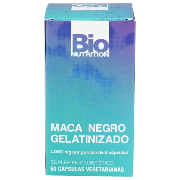 (Pack Of 4) Bio Nutrition Maca Black Gelatinized 60 Vegetarian Capsules