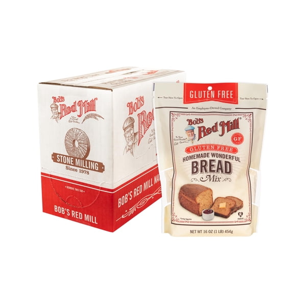 (Pack Of 4) Bobs Red Mill Mix Bread Homemade Wonderful 16 Oz