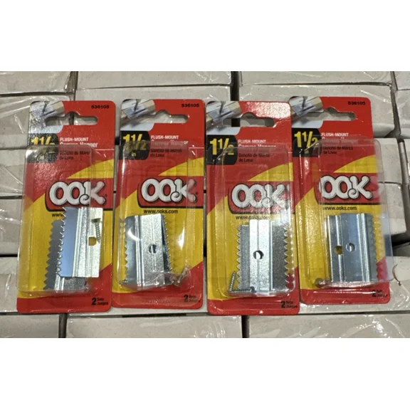 Pack Of 4 - Canvas Hanger Flush Mount Hillman 1 1/2" New