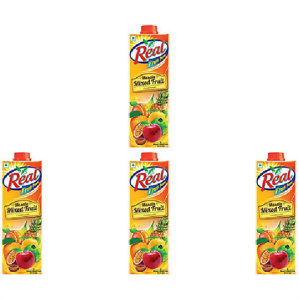 Pack Of 4 Dabur Real Masala Mixed Fruit Juice 1 Ltr (33.8 Fl Oz