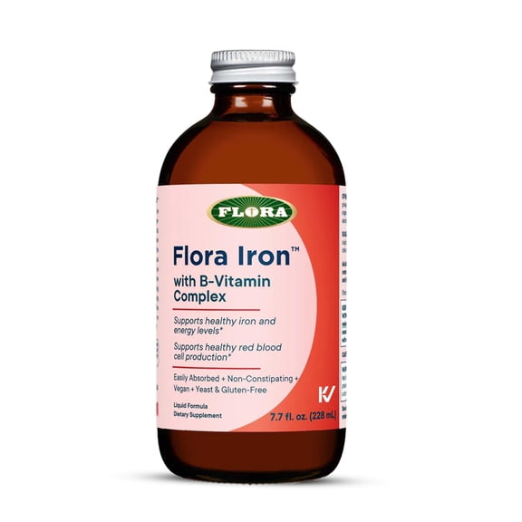 (Pack Of 4) Flora Health Iron Herbal Liquid 7.7 Oz
