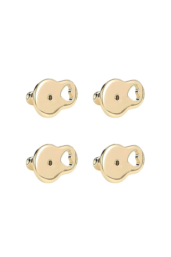 Pack Of 4 Gold Tone Earring Supports Secure Holder For Heavy Studs Prevents Sagging Ears