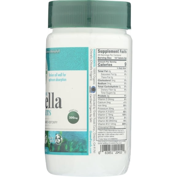 (Pack Of 4) Green Foods Chlorella 300 Tablets