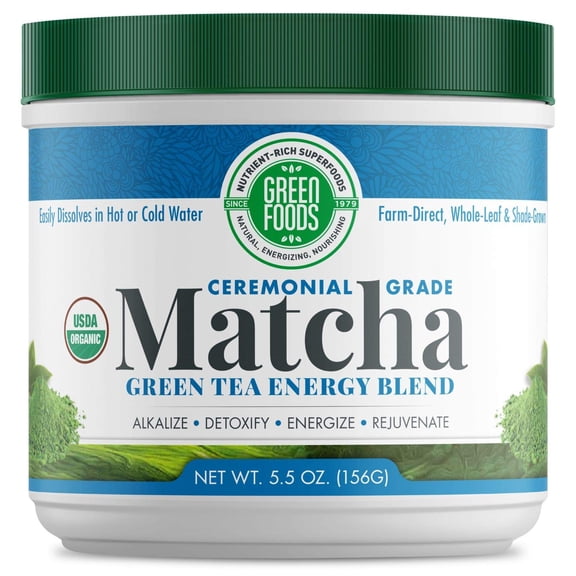 (Pack Of 4) Green Foods Tea Green Matcha Brown Rice Solid 5.5 Oz